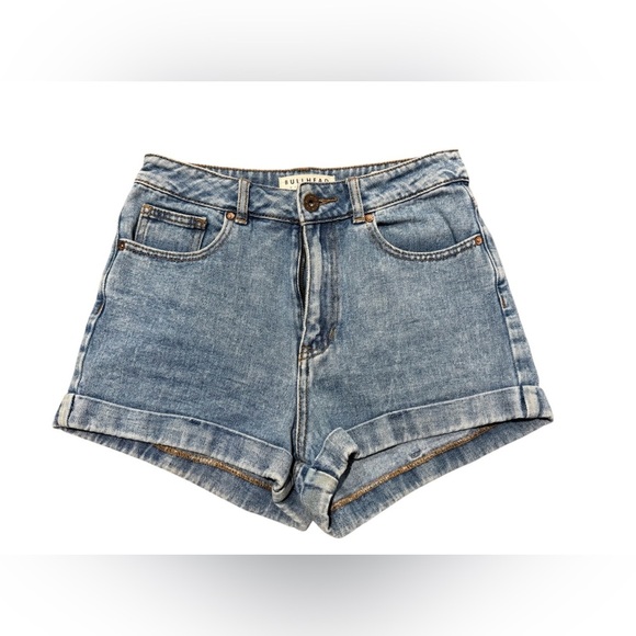 Bullhead Denim Mom Shorts Light Wash Juniors Size 7 - Picture 9 of 9